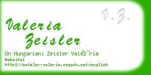 valeria zeisler business card